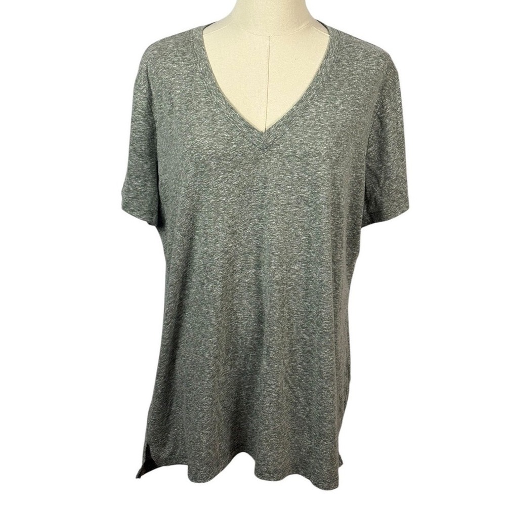 A New Approach Heather Green‎ V Neck Tee (Size XL)